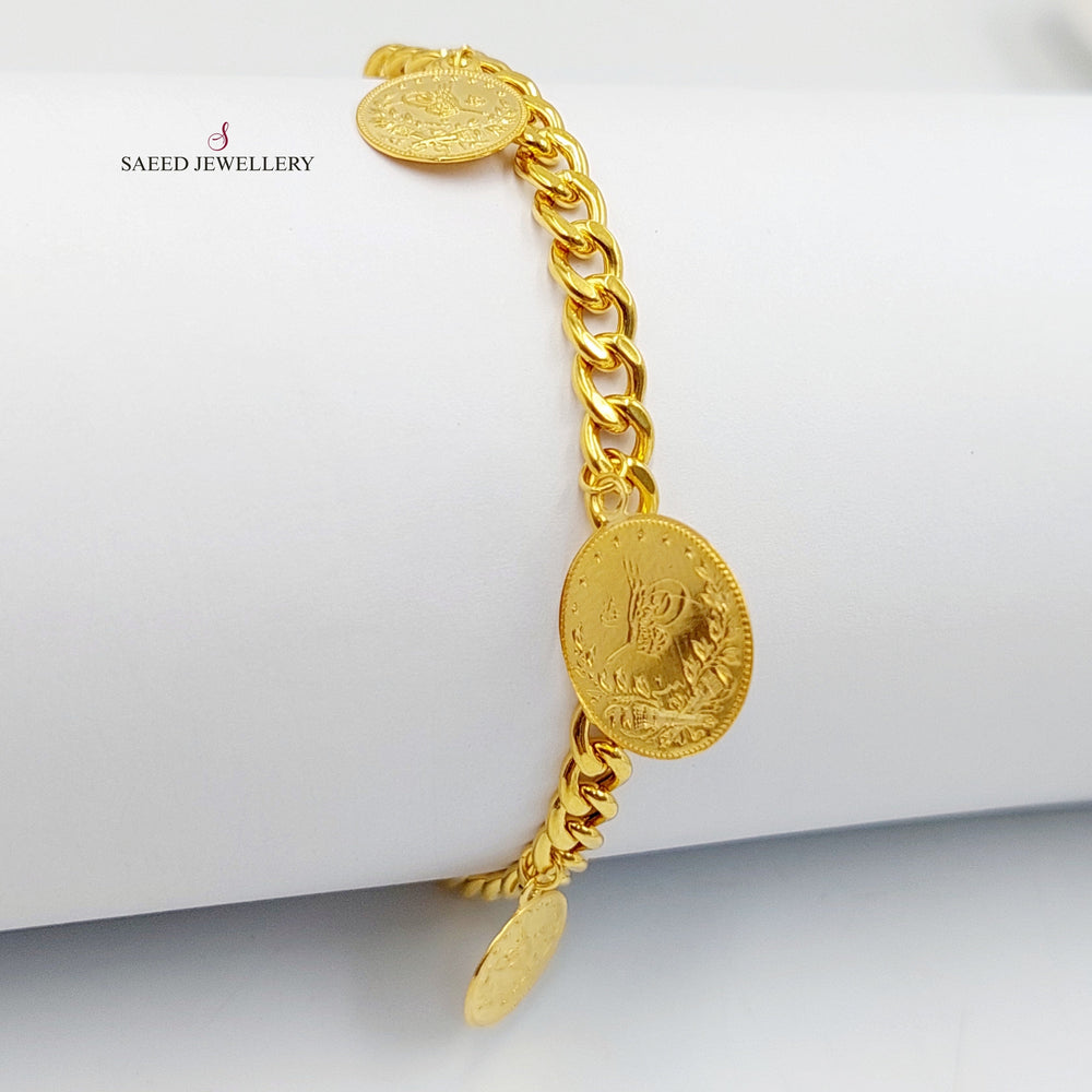 21K Gold Dandash Bracelet by Saeed Jewelry - Image 2