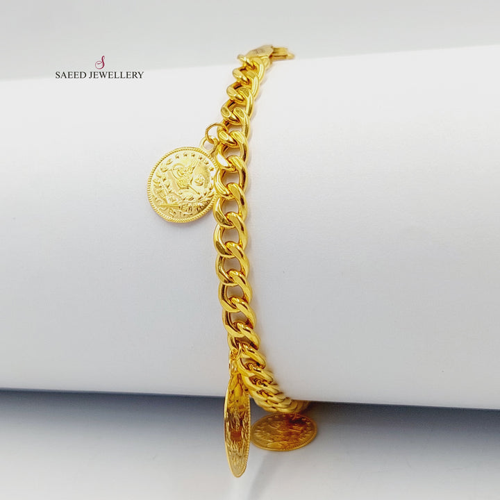 21K Gold Dandash Bracelet by Saeed Jewelry - Image 4