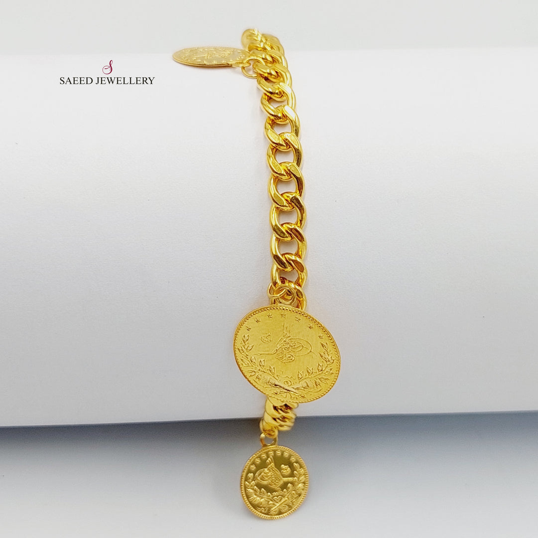 21K Gold Dandash Bracelet by Saeed Jewelry - Image 1