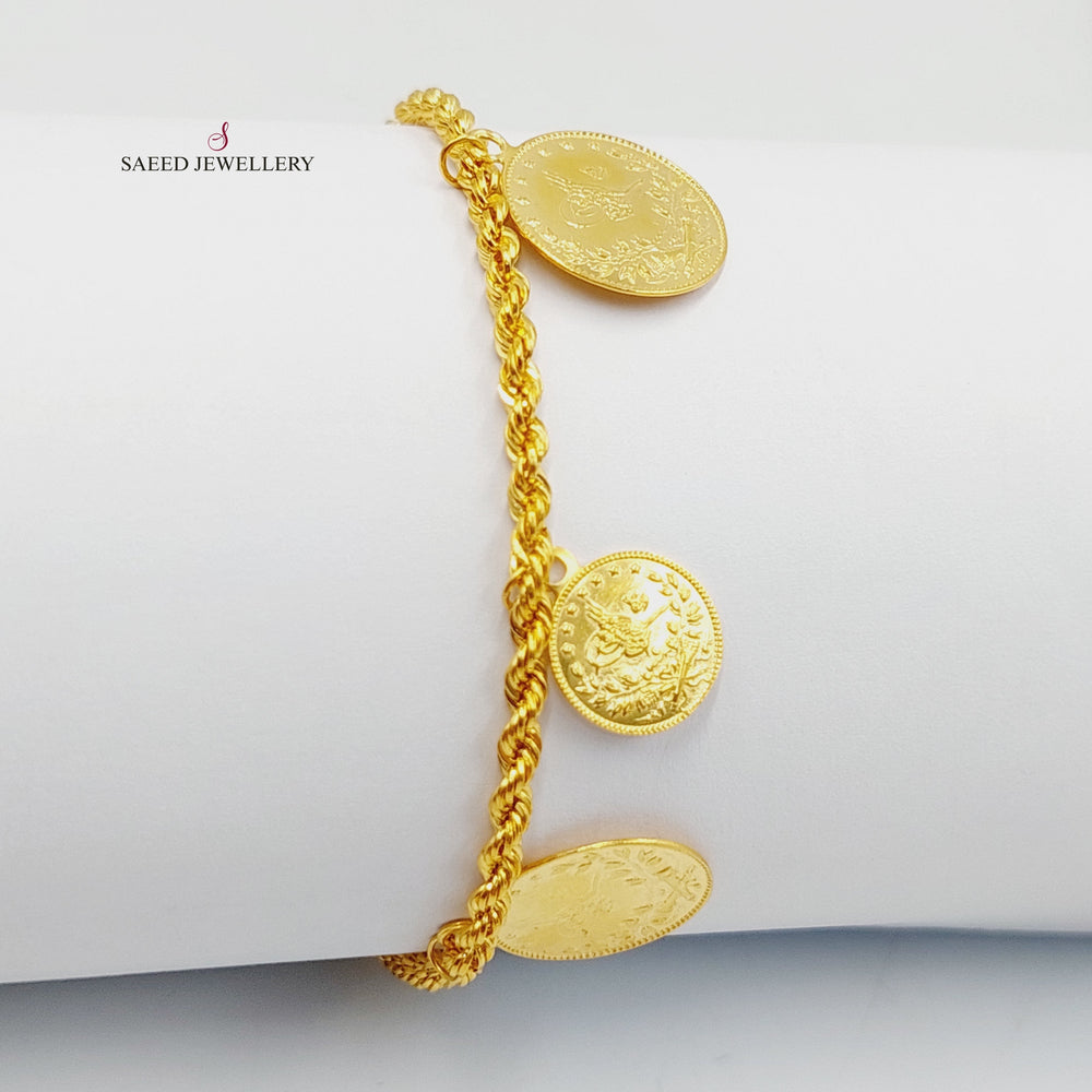 21K Gold Dandash Bracelet by Saeed Jewelry - Image 2