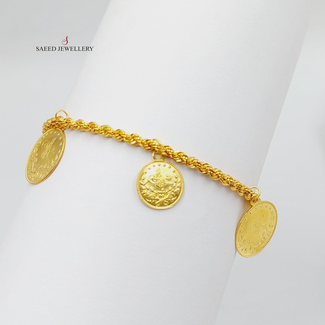 21K Gold Dandash Bracelet by Saeed Jewelry - Image 3