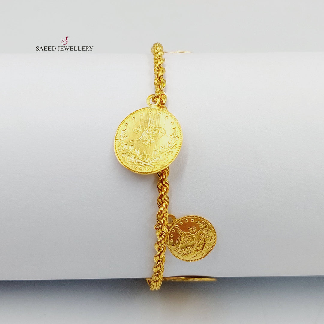 21K Gold Dandash Bracelet by Saeed Jewelry - Image 5