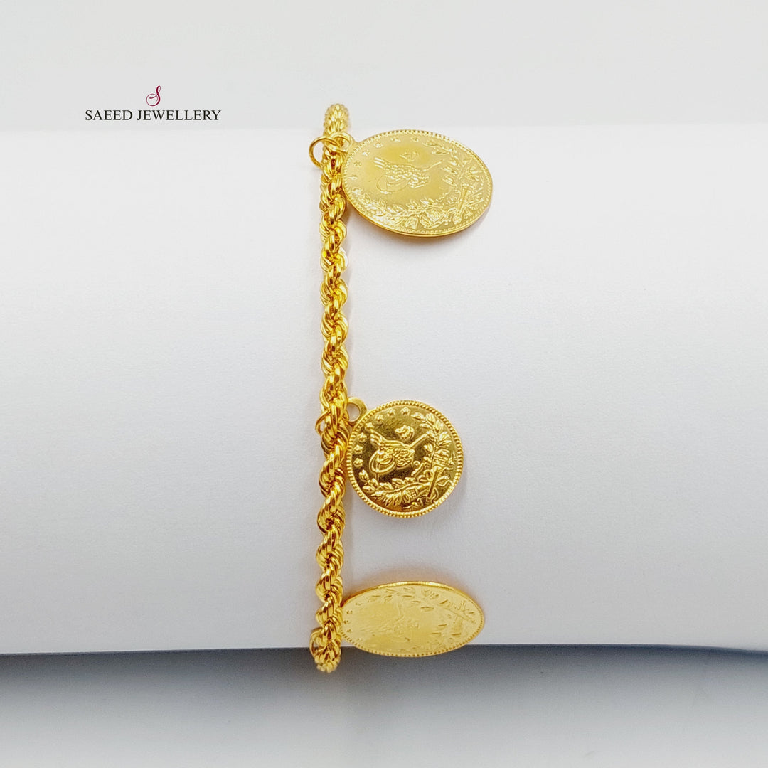 21K Gold Dandash Bracelet by Saeed Jewelry - Image 1