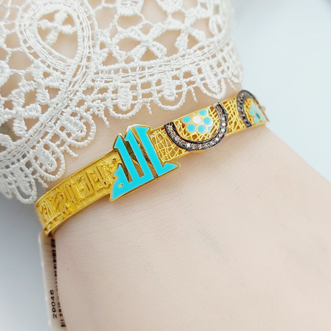 21K Gold Dandash Islamic Bracelet by Saeed Jewelry - Image 1