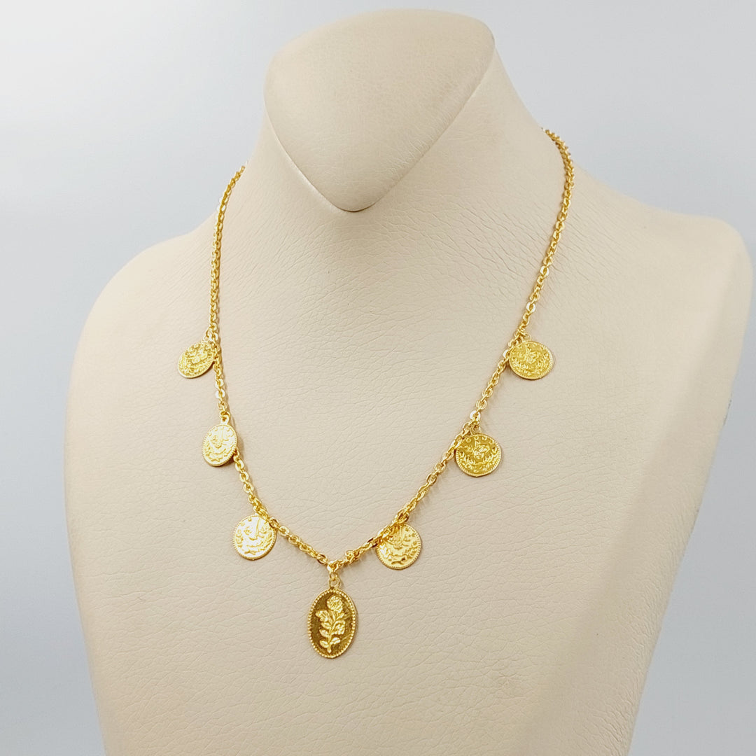 21K Gold Dandash Necklace by Saeed Jewelry - Image 4