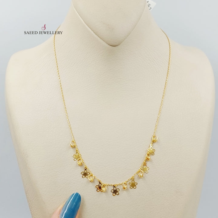 21K Gold Dandash Necklace by Saeed Jewelry - Image 5