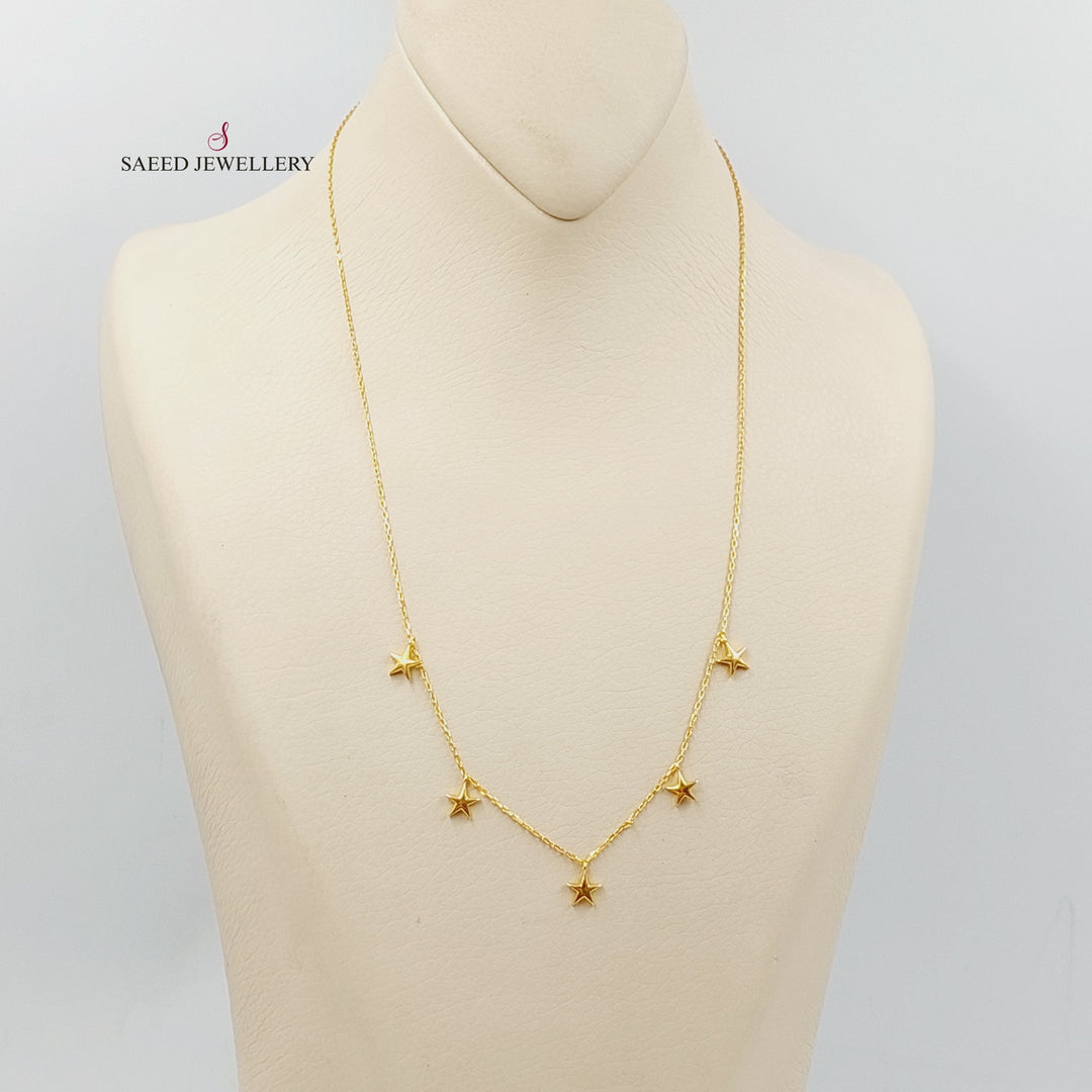 21K Gold Dandash Necklace by Saeed Jewelry - Image 3