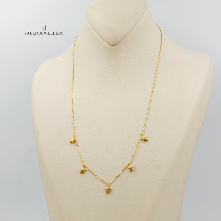 21K Gold Dandash Necklace by Saeed Jewelry - Image 4