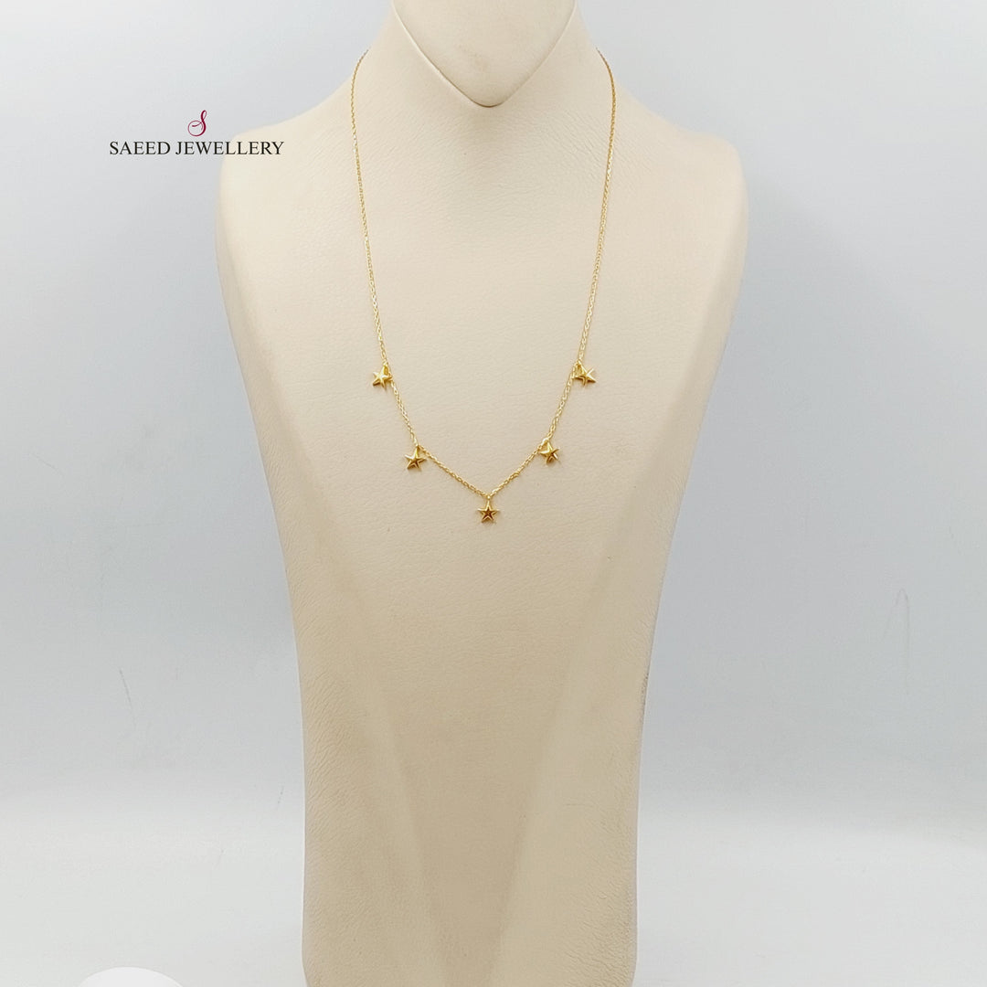 21K Gold Dandash Necklace by Saeed Jewelry - Image 5