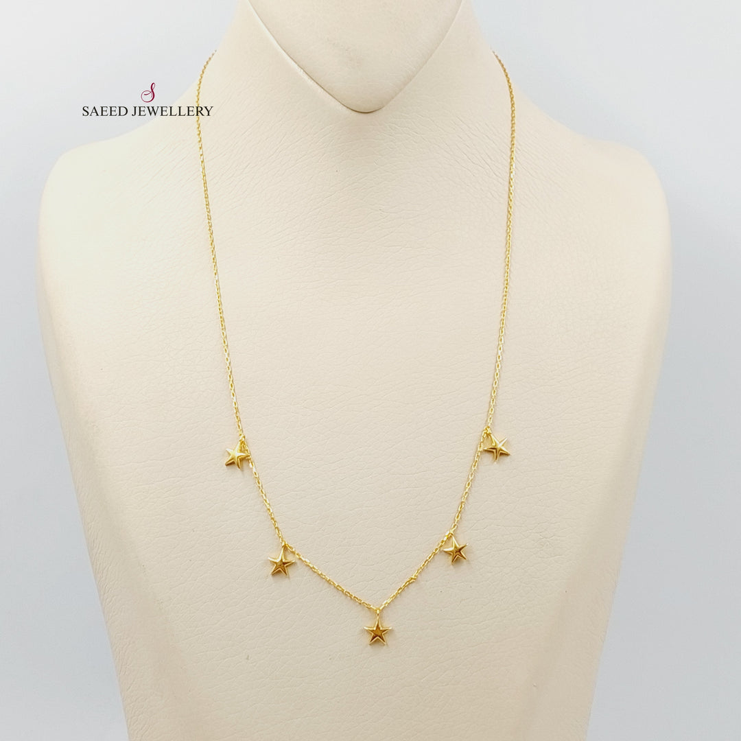 21K Gold Dandash Necklace by Saeed Jewelry - Image 1