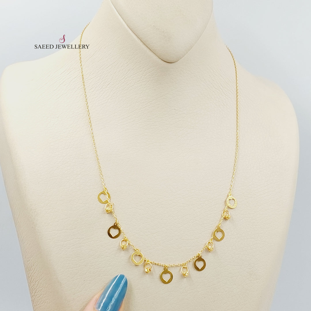 21K Gold Dandash Necklace by Saeed Jewelry - Image 2