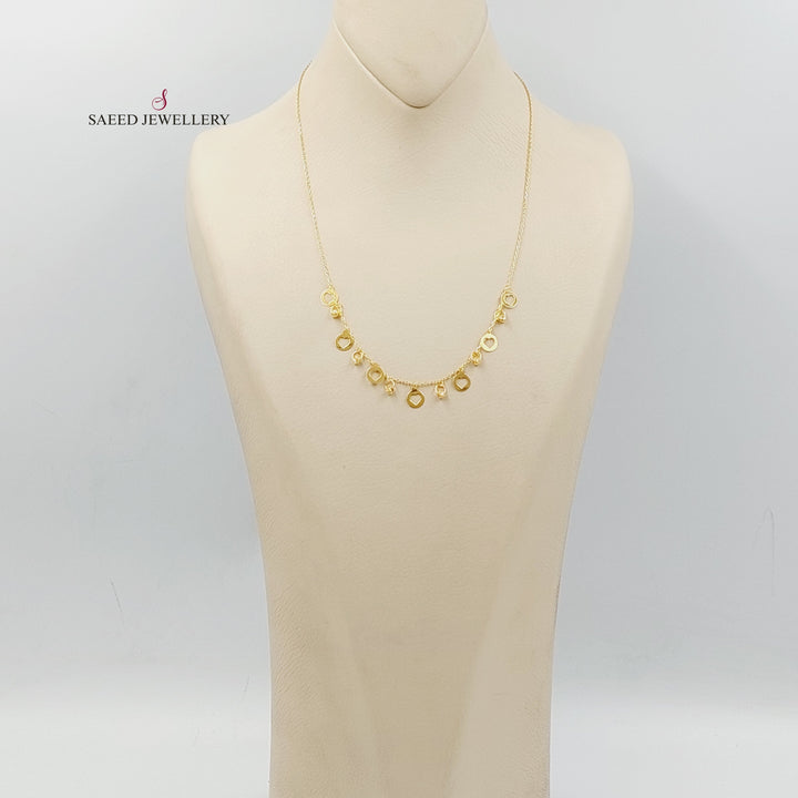 21K Gold Dandash Necklace by Saeed Jewelry - Image 4