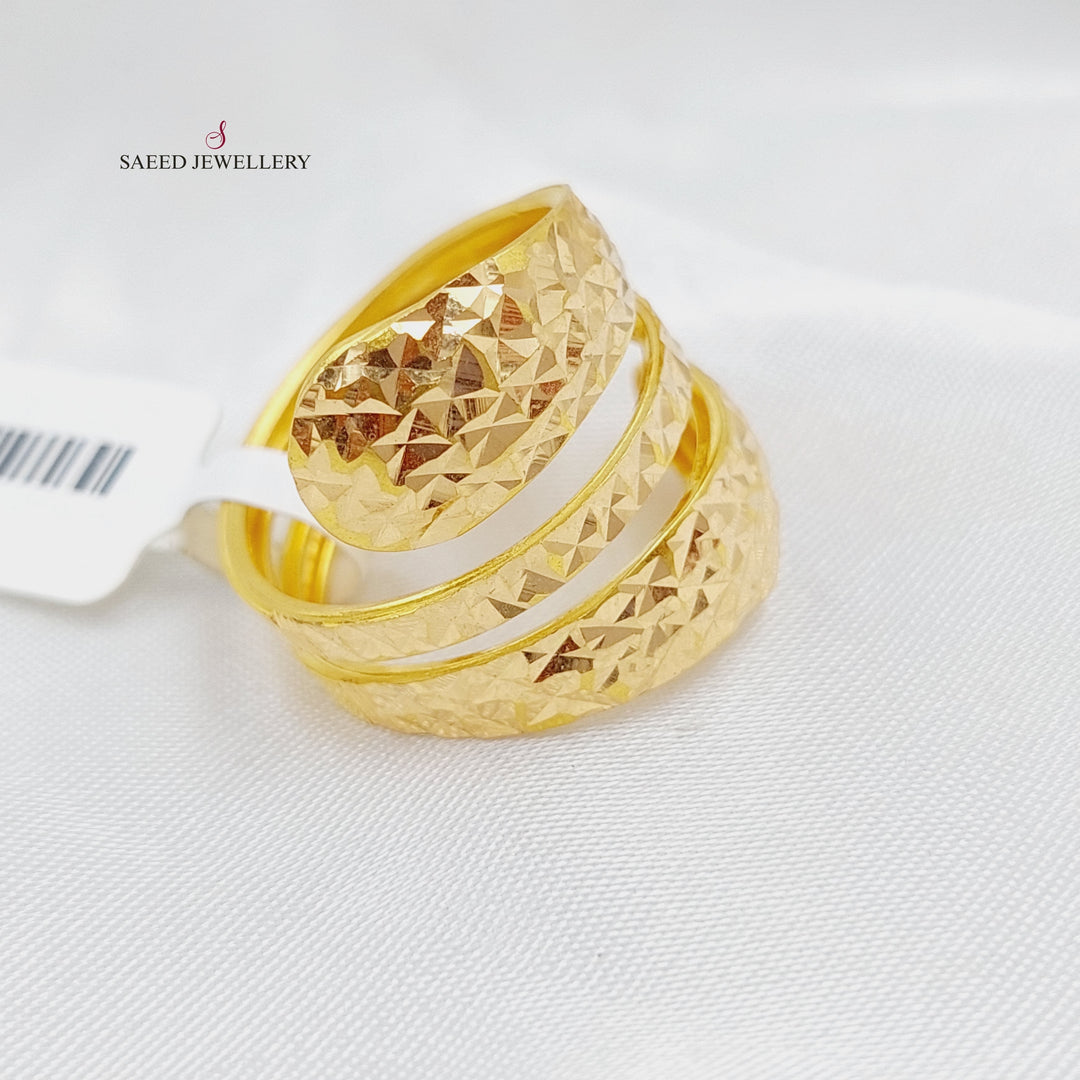 Default Title Gold Fancy Ring by Saeed Jewelry - Image 2