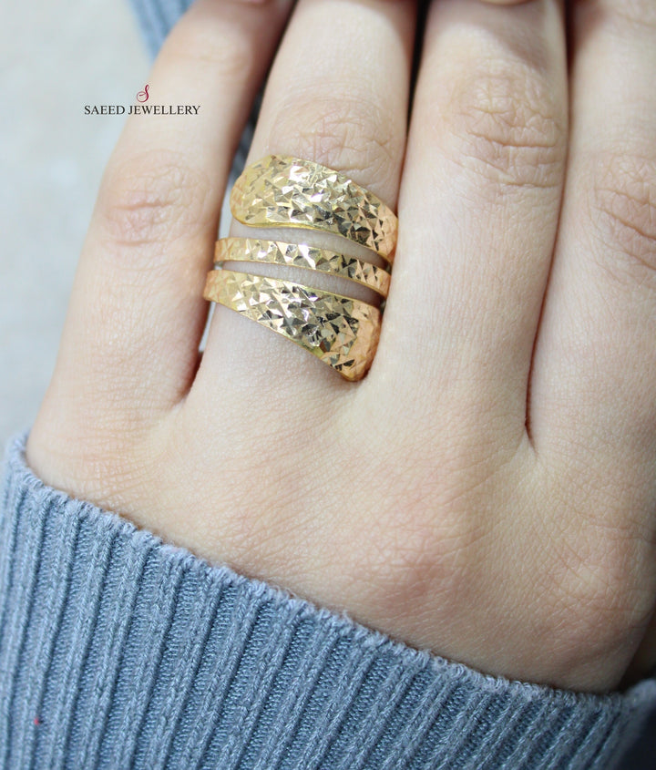 Default Title Gold Fancy Ring by Saeed Jewelry - Image 3