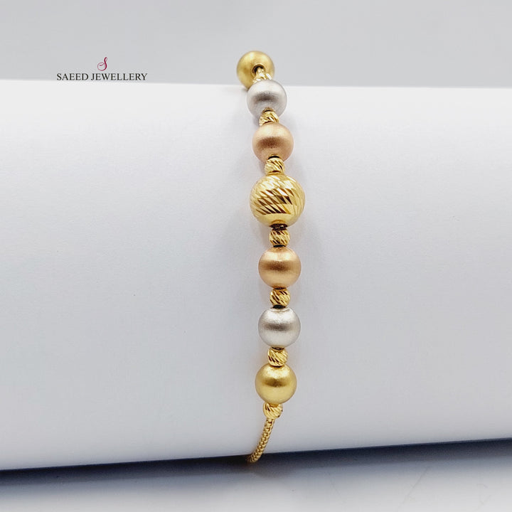 18K Gold Deluxe Balls Bracelet by Saeed Jewelry - Image 6