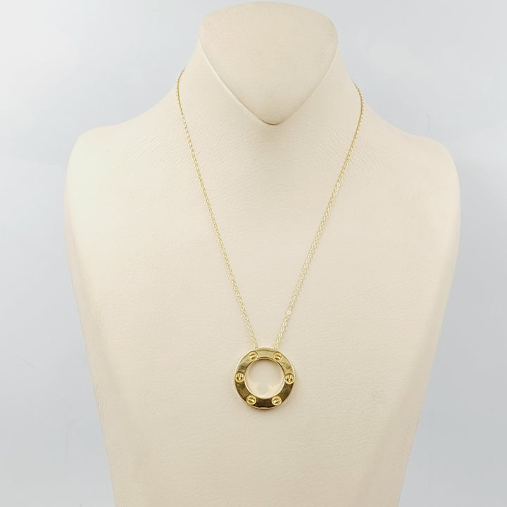 18K Gold Deluxe Figaro Necklace by Saeed Jewelry - Image 3