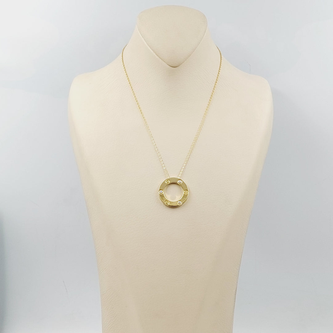 18K Gold Deluxe Figaro Necklace by Saeed Jewelry - Image 3