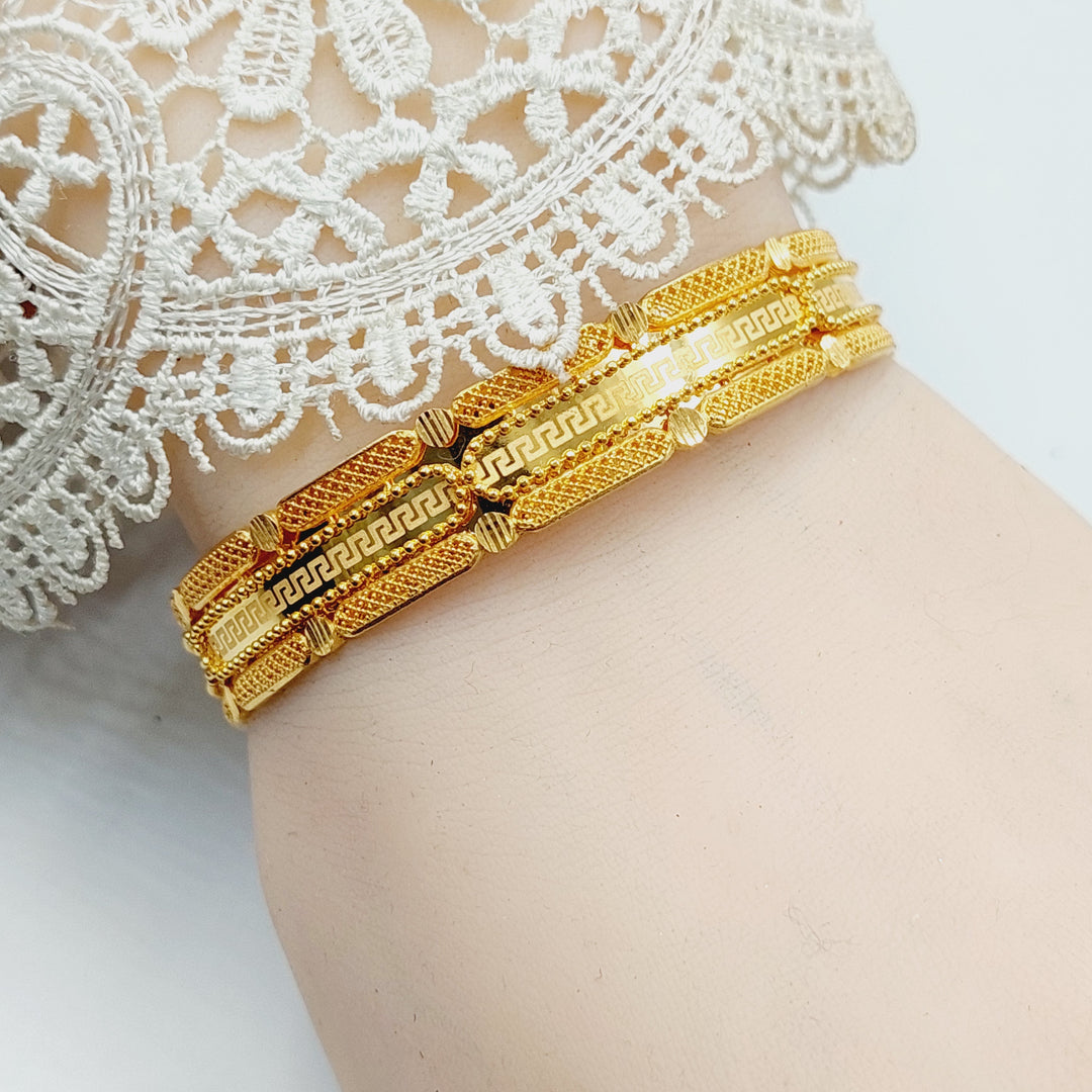 Deluxe Kuwaiti Bangle  Made Of 21K Yellow Gold by Saeed Jewelry-30729