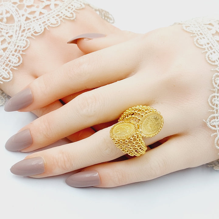 21K Gold Deluxe Rashadi Ring by Saeed Jewelry - Image 5