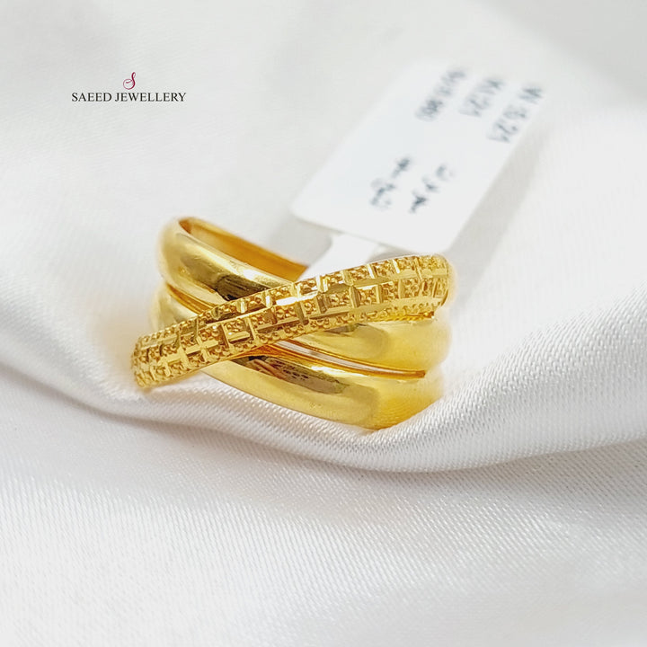 21K Gold Deluxe Ring by Saeed Jewelry - Image 2