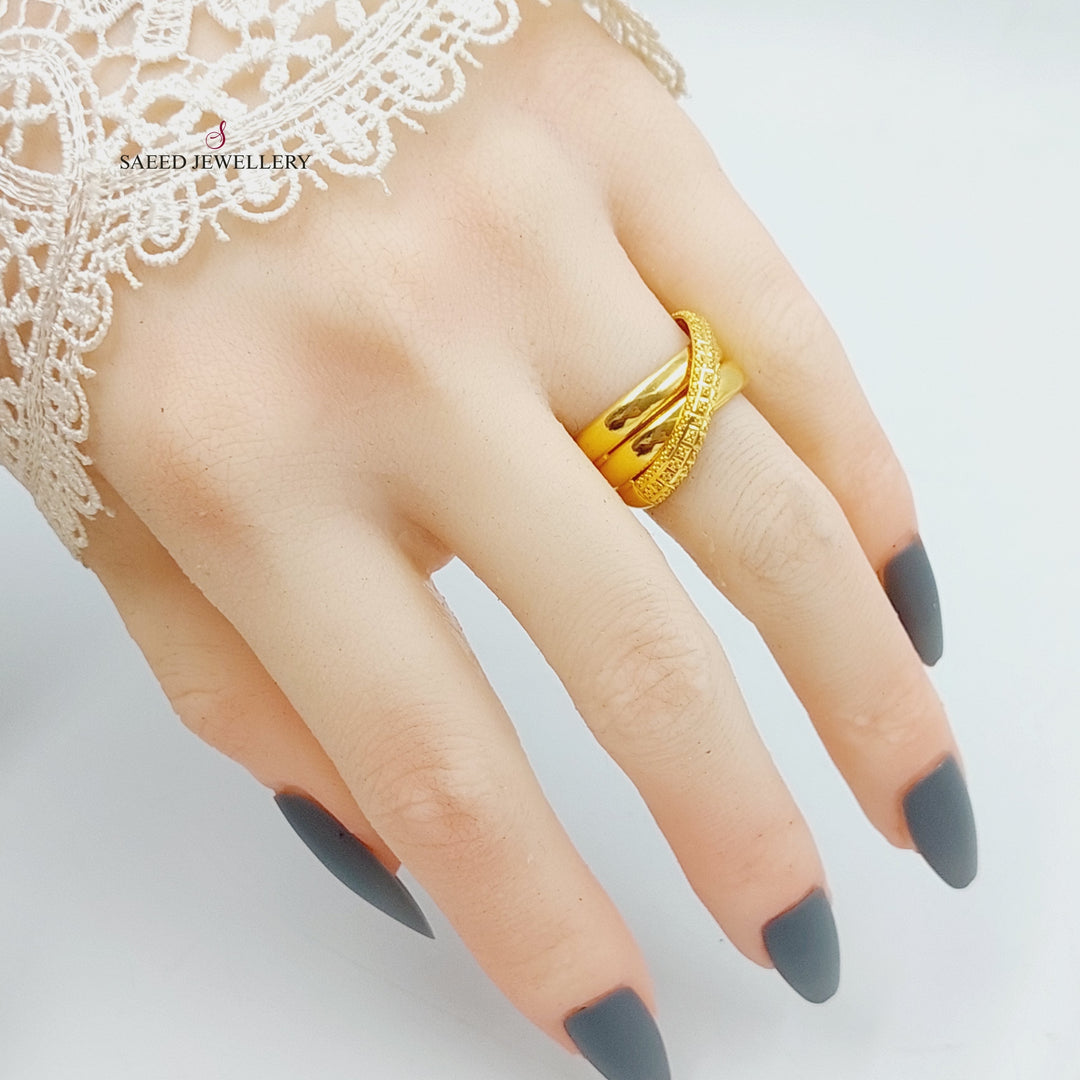 21K Gold Deluxe Ring by Saeed Jewelry - Image 4