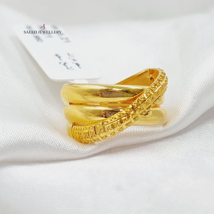 21K Gold Deluxe Ring by Saeed Jewelry - Image 5