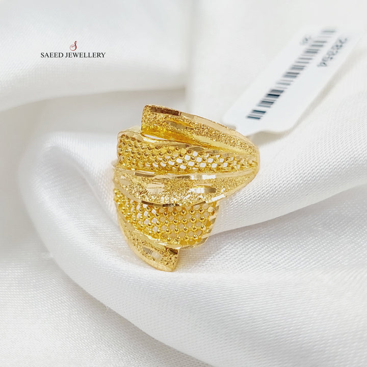 21K Gold Deluxe Ring by Saeed Jewelry - Image 2