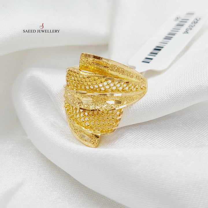 21K Gold Deluxe Ring by Saeed Jewelry - Image 4