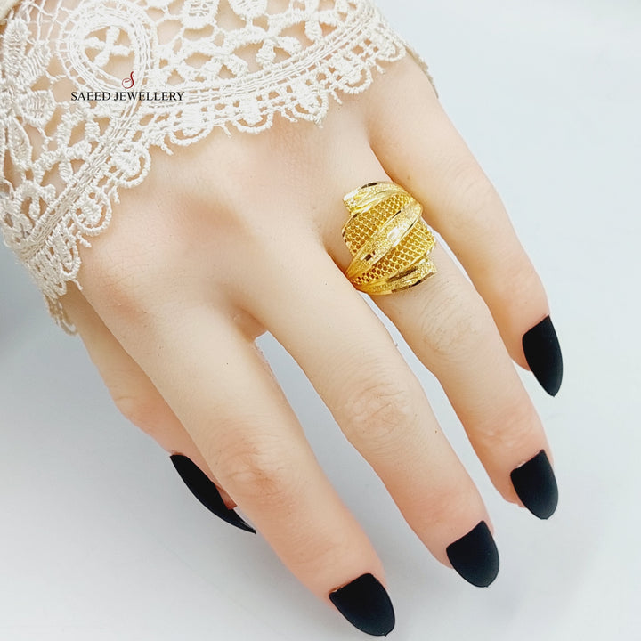 21K Gold Deluxe Ring by Saeed Jewelry - Image 5