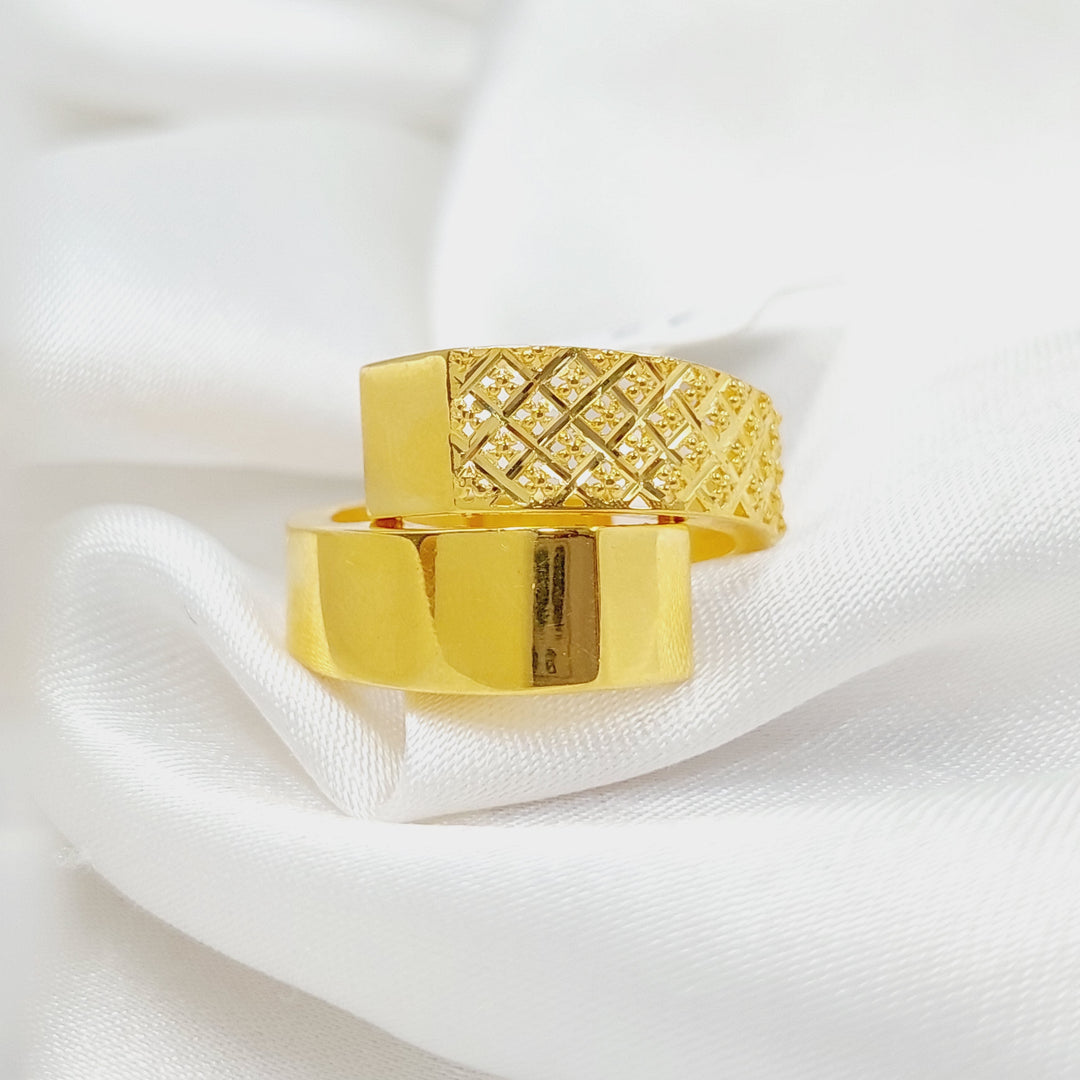 21K Gold Deluxe Ring by Saeed Jewelry - Image 3