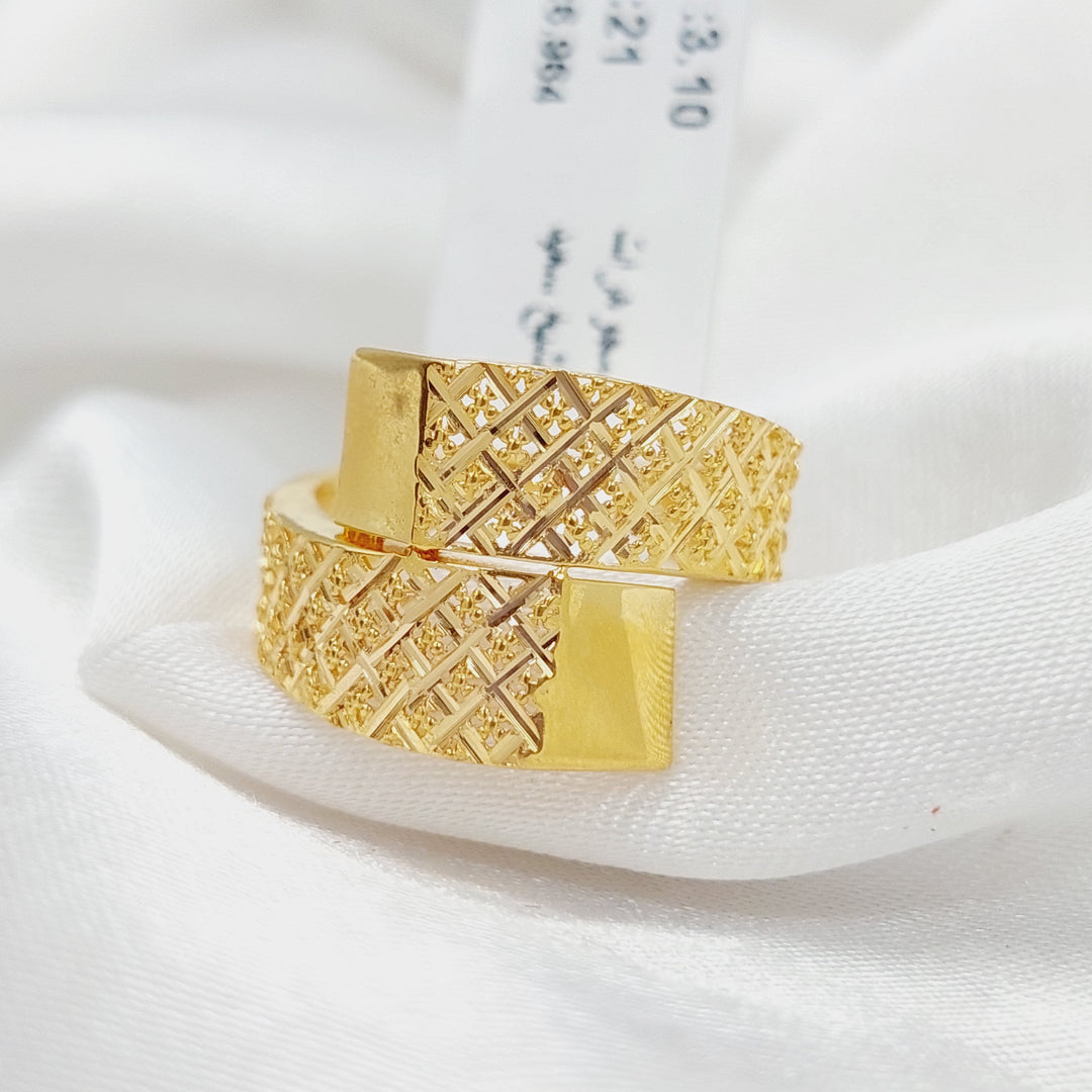 21K Gold Deluxe Ring by Saeed Jewelry - Image 2