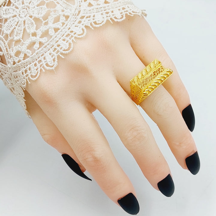 21K Gold Deluxe Ring by Saeed Jewelry - Image 4