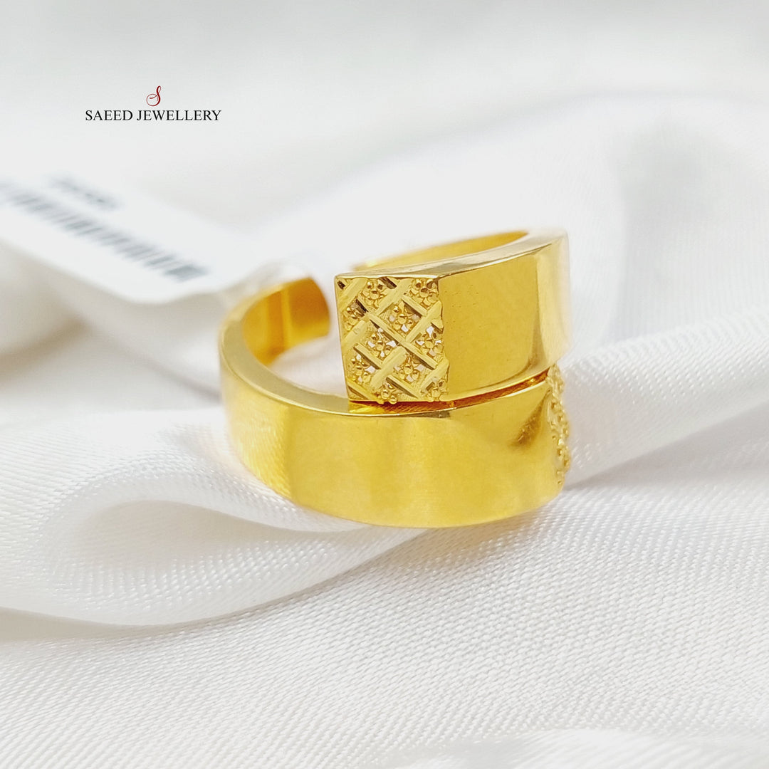 21K Gold Deluxe Ring by Saeed Jewelry - Image 2