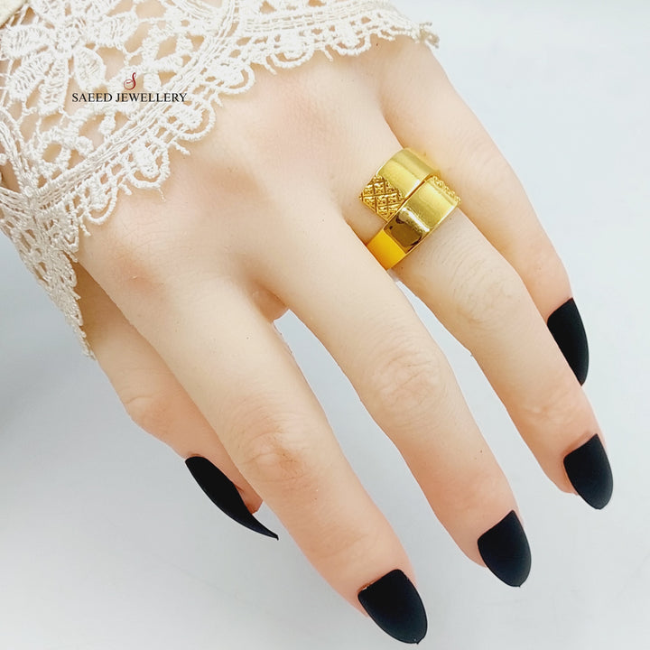 21K Gold Deluxe Ring by Saeed Jewelry - Image 4