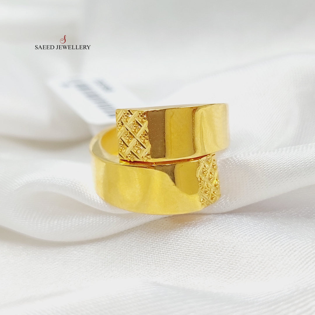 21K Gold Deluxe Ring by Saeed Jewelry - Image 1