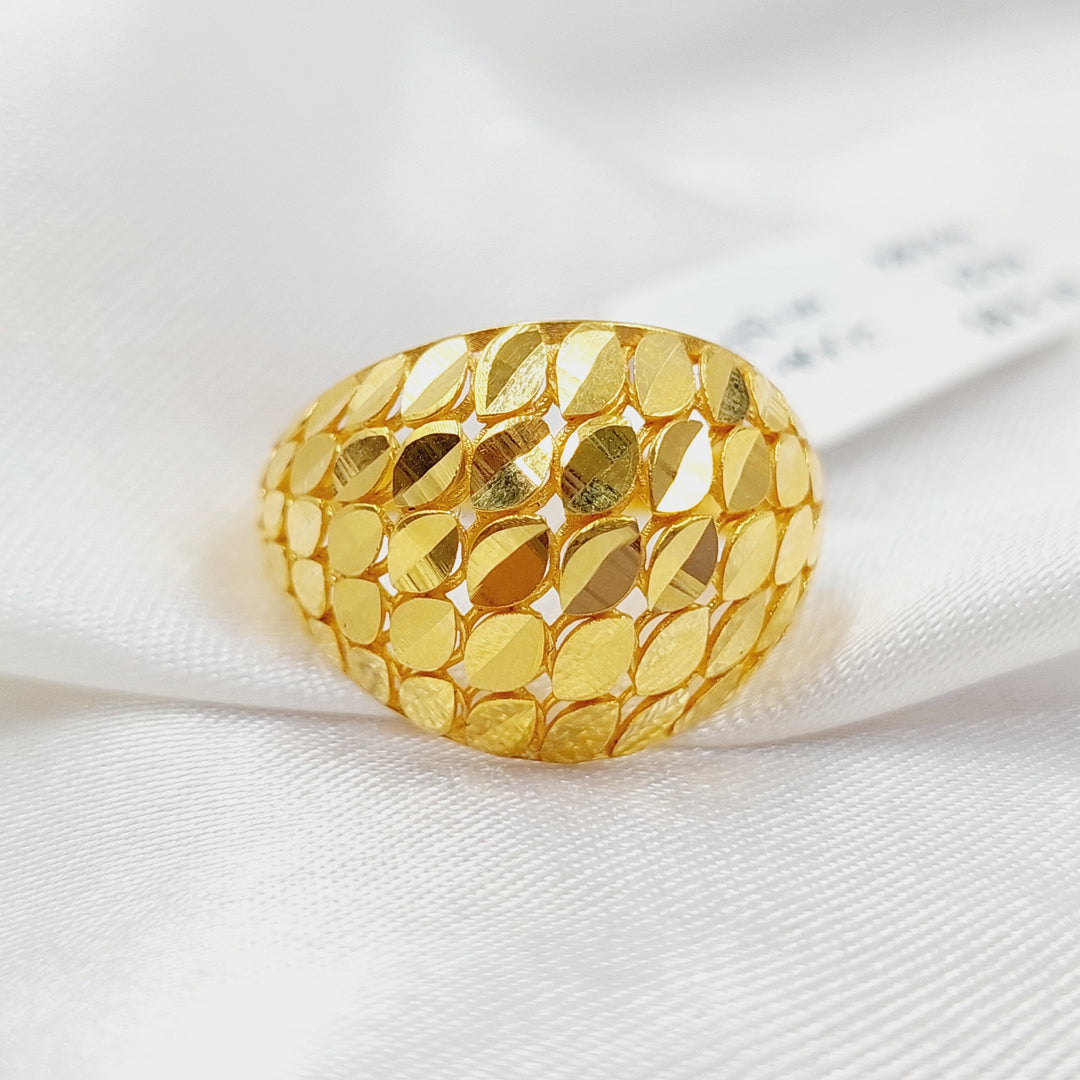 21K Gold Deluxe Ring by Saeed Jewelry - Image 3