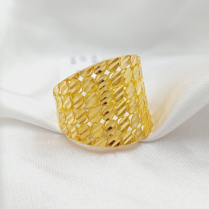 21K Gold Deluxe Ring by Saeed Jewelry - Image 2