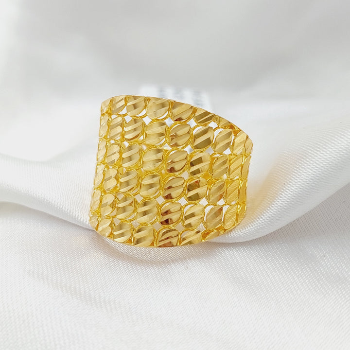 21K Gold Deluxe Ring by Saeed Jewelry - Image 3