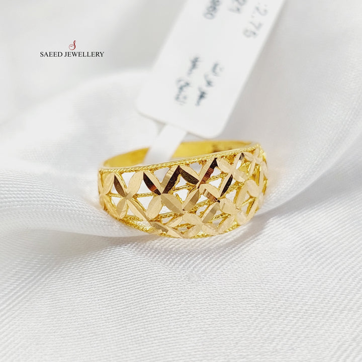 21K Gold Deluxe Ring by Saeed Jewelry - Image 2