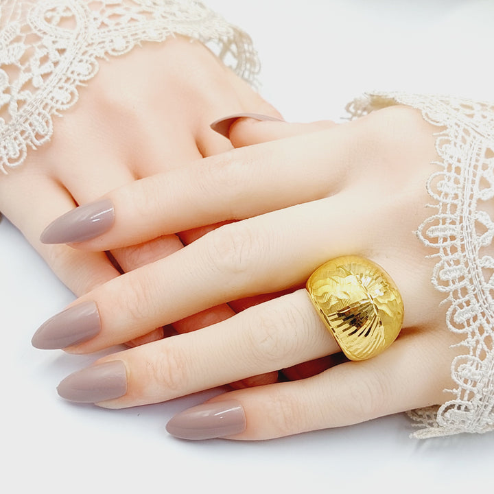 21K Gold Deluxe Ring by Saeed Jewelry - Image 4