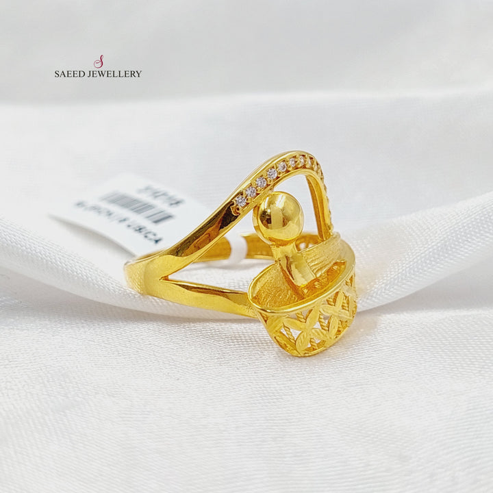 21K Gold Deluxe Ring by Saeed Jewelry - Image 2