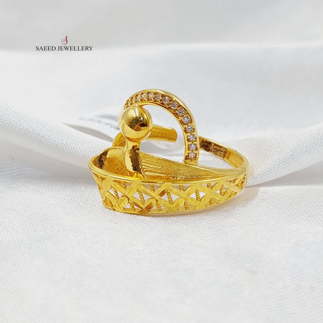 21K Gold Deluxe Ring by Saeed Jewelry - Image 1