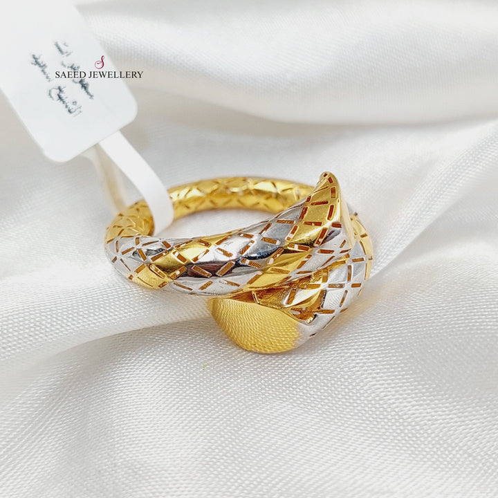 21K Gold Deluxe Snake Ring by Saeed Jewelry - Image 2