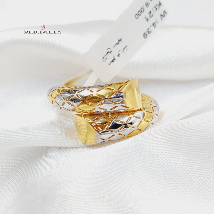 21K Gold Deluxe Snake Ring by Saeed Jewelry - Image 4