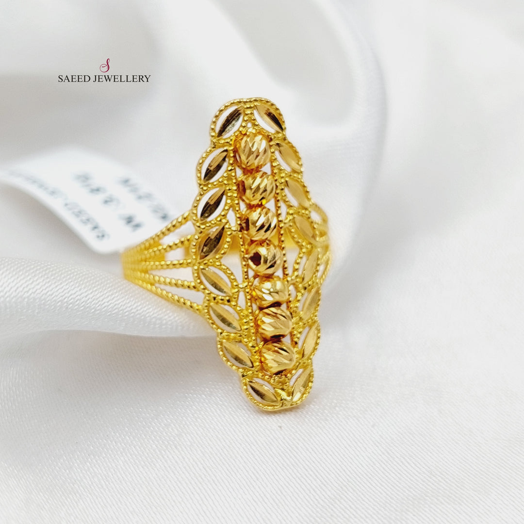 21K Gold Deluxe Spike Ring by Saeed Jewelry - Image 2