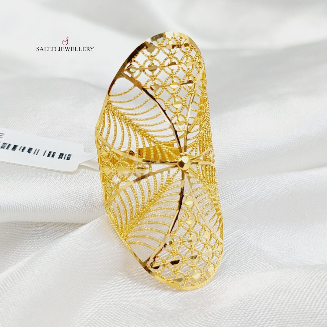 21K Gold Deluxe Turkish Ring by Saeed Jewelry - Image 1