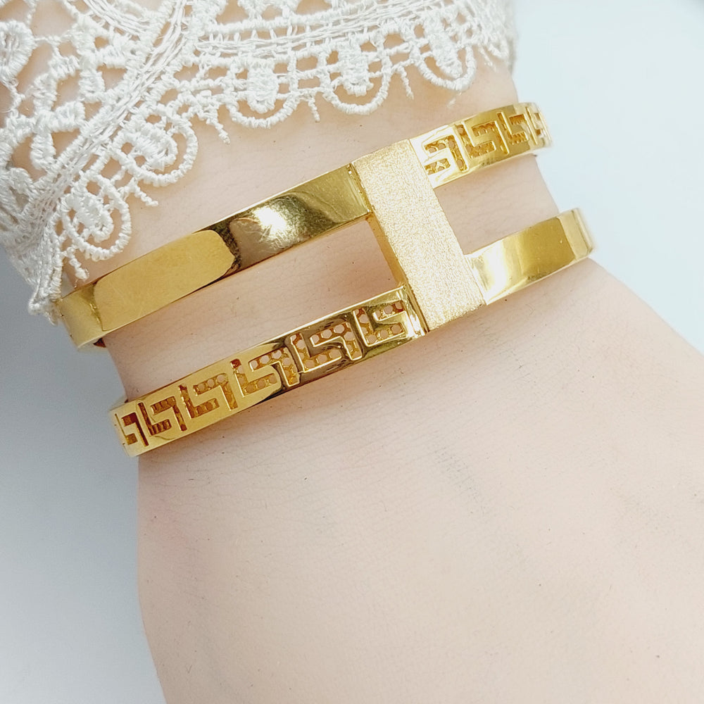 21K Gold Deluxe Virna Bracelet by Saeed Jewelry - Image 2