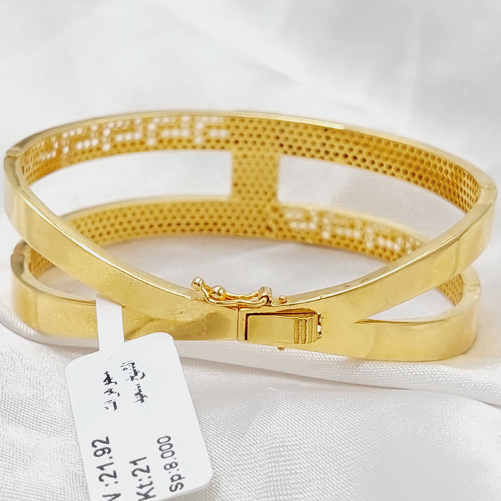 21K Gold Deluxe Virna Bracelet by Saeed Jewelry - Image 3