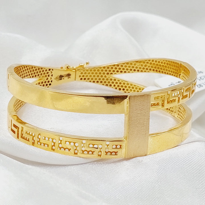 21K Gold Deluxe Virna Bracelet by Saeed Jewelry - Image 4