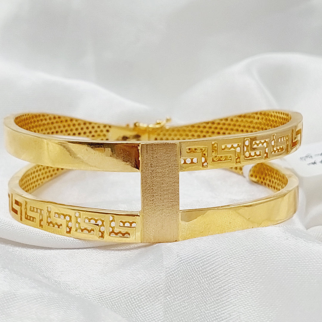 21K Gold Deluxe Virna Bracelet by Saeed Jewelry - Image 7